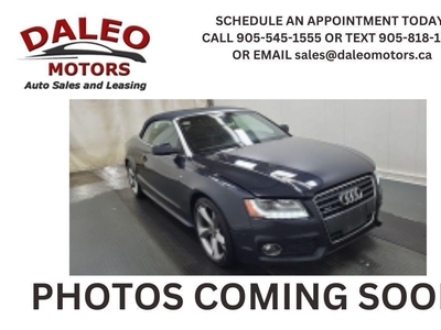Used 2012 Audi A5 Cabriolet Auto 2.0L Premium S Line /AWD/ H. SEATS for Sale in Kitchener, Ontario