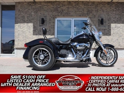 Used 2021 Harley-Davidson FLRT Freewheeler M8 -114, BLACK & CHROME, EXTRAS, SHARP, AS NEW! for Sale in Headingley, Manitoba