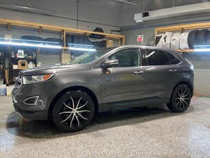 Used 2016 Ford Edge Titanium AWD * Navigation * Panoramic Roof * Leather Interior * 2 Sets of Rims and tires * Push To Start * Remote Keyless Entry * Leather Steering Wh for Sale in Cambridge, Ontario