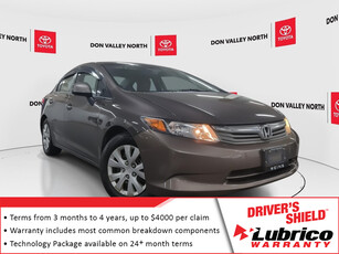 2012 Honda Civic LX LOW COST | TRACTION CONTROL | BRAKE ASSIST