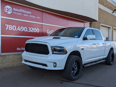 2016 Ram 1500 SPORT IN BRIGHT WHITE EQUIPPED WITH A 5.7L HEMI V8