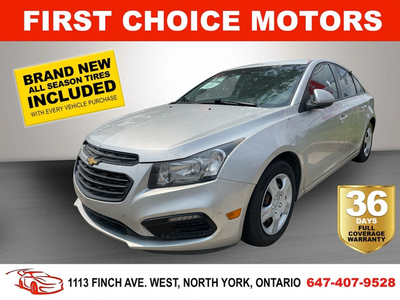 2015 CHEVROLET CRUZE LT ~MANUAL, FULLY CERTIFIED WITH WARRANTY!!
