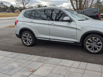 2017 BMW X3 with winter tires.