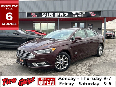 2017 Ford Fusion Energi 4dr Sdn SE Luxury Leather Back Up Camer