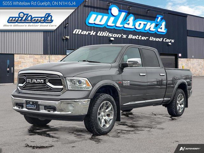 2018 Ram 1500 Limited Crew 4X4, Sunroof, Leather, Nav, Cooled +
