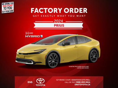 2024 Toyota Prius - $358 B/W