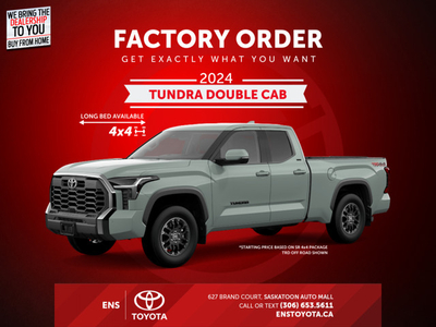 2024 Toyota Tundra DOUBLE CAB 4x4 - $390 B/W