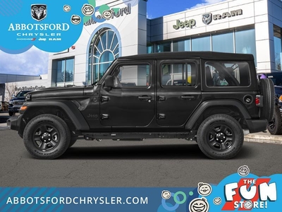 New 2024 Jeep Wrangler Sahara - Side Steps - Safety Group - $244.15 /Wk for Sale in Abbotsford, British Columbia