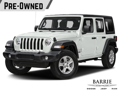 Used 2019 Jeep Wrangler Unlimited Sport SPORT S ALPINE PREMIUM AUDIO HEATED SEATS AND HEATED STEERING WHEEL for Sale in Barrie, Ontario