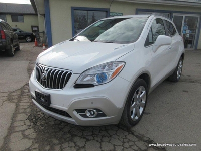 Used 2013 Buick Encore ALL-WHEEL DRIVE PREMIUM-VERSION 5 PASSENGER 1.4L - TURBO.. LEATHER.. HEATED SEATS & WHEEL.. BACK-UP CAMERA.. POWER SUNROOF.. BLUETOOTH.. for Sale in Bradford, Ontario