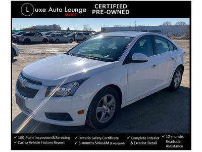 Used 2014 Chevrolet Cruze 2LT, AUTO, LEATHER, SUNROOF, BACK-UP CAMERA! for Sale in Orleans, Ontario