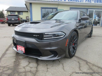 Used 2015 Dodge Charger FUN-TO-DRIVE HELLCAT-EDITION 5 PASSENGER 6.2L V8.. HEATED SEATS & STEERING WHEEL.. NAVIGATION.. POWER SUNROOF.. HARMON/KARDON-AUDIO.. for Sale in Bradford, Ontario