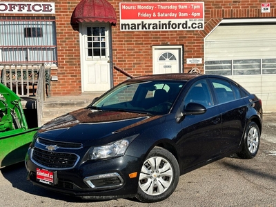 Used 2016 Chevrolet Cruze LT Cloth Sunroof Rem Start Bluetooth FM/XM Backup for Sale in Bowmanville, Ontario