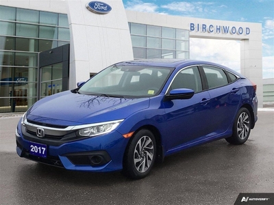 Used 2017 Honda Civic EX Moon Roof Heated Seats Local Trade for Sale in Winnipeg, Manitoba