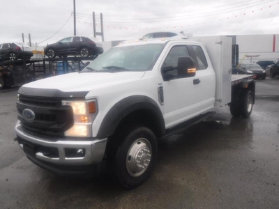 Used 2020 Ford F-550 SuperCab 8 Foot Flat Deck 4WD Dually for Sale in Burnaby, British Columbia