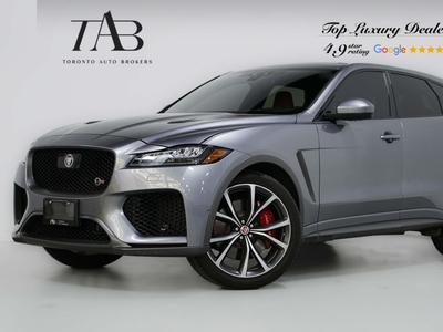 Used 2020 Jaguar F-PACE SVR HUD RED LEATHER 22 IN WHEELS for Sale in Vaughan, Ontario