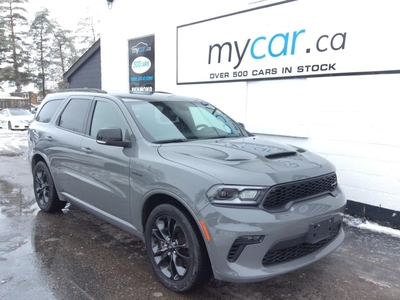Used 2021 Dodge Durango $1000 FINANCE CREDIT!! INQUIRE IN STORE!! AWD!! LOADED RT!! 6 PASS. LEATHER. NAV. HEATED SEATS/WHEE for Sale in North Bay, Ontario