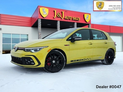 Used 2023 Volkswagen Golf GTI 40th Anniversary MANUAL - LOW KM'S - HEATED SEATS for Sale in Brandon, Manitoba