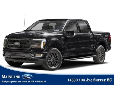 New 2024 Ford F-150 Lariat 502A 5.0L V8, MOONROOF, BLK APPEARANCE PKG, FX4 for Sale in Surrey, British Columbia