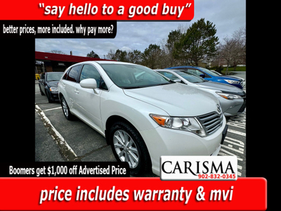 *Seniors Price $8,988* 2010 Toyota Venza- Warranty Included