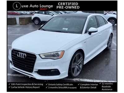 Used 2016 Audi A3 PROGRESSIV, S-LINE, AWD, 19 INCH WHEELS, LOADED! for Sale in Orleans, Ontario