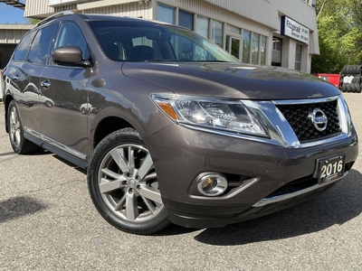 Used 2016 Nissan Pathfinder PLATINUM 4WD - LEATHER! NAV! 360 CAM! BSM! DVD! 7 PASS! for Sale in Kitchener, Ontario
