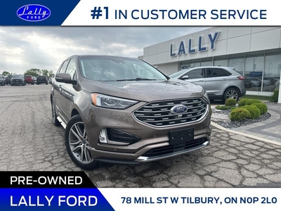 Used 2019 Ford Edge Titanium, AWD, Roof, Nav, Leather!! for Sale in Tilbury, Ontario