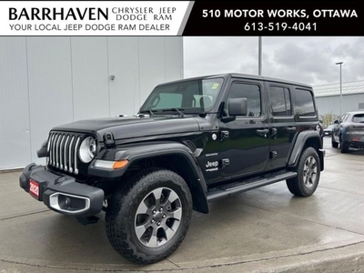 Used 2020 Jeep Wrangler Unlimited Sahara 4x4 Safety-Tec Group Cold Weather Group for Sale in Ottawa, Ontario