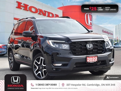 Used 2022 Honda Passport Touring POWER SUNROOF REARVIEW CAMERA APPLE CARPLAY™/ANDROID AUTO™ for Sale in Cambridge, Ontario
