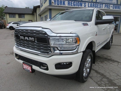Used 2022 RAM 3500 1-TON LIMITED-EDITION 5 PASSENGER 6.7L - CUMMINS.. 4X4.. CREW-CAB.. 6.6-BOX.. NAVIGATION.. POWER PEDALS.. LEATHER.. HEATED SEATS & WHEEL.. for Sale in Bradford, Ontario