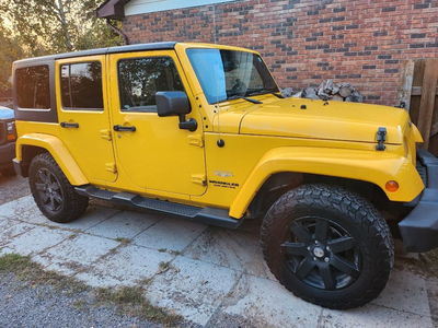 2015 Jeep Wrangler Unlimited Sahara Edition with Safety Cert.