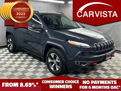 2017 Jeep Cherokee TRAILHAWK- V6/4X4/REMOTE START/1 OWNER -