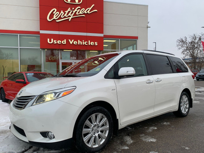 2017 Toyota Sienna XLE- Limited AWD Local Trade!
