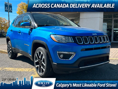 2020 Jeep Compass LIMITED | PANO ROOF | NAV | LEATHER HEATED SE