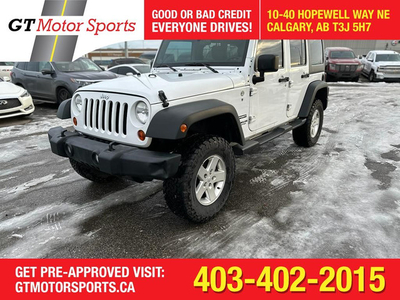 2012 Jeep Wrangler UNLIMITED SPORT | MANUAL | $0 DOWN