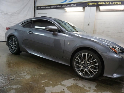 Used 2015 Lexus RC 350 3.5L F SPORT AWD *ACCIDENT FREE* CERTIFIED *LEXUS SERVICE* CAMERA NAV BLUETOOTH LEATHER HEATED SEATS SUNROOF CRUISE ALLOYS for Sale in Milton, Ontario