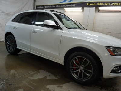 Used 2017 Audi SQ5 TECHNIK S LINE *2ND WINTER* CERTIFIED CAMERA NAV BLUETOOTH LEATHER HEATED SEATS PANO ROOF CRUISE ALLOYS for Sale in Milton, Ontario