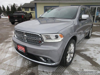 Used 2020 Dodge Durango ALL-WHEEL DRIVE CITADEL-VERSION 6 PASSENGER 3.6L - V6.. CAPTAINS & 3RD ROW.. NAVIGATION.. SUNROOF.. LEATHER.. HEATED SEATS & WHEEL.. BACK-UP CAMERA.. for Sale in Bradford, Ontario