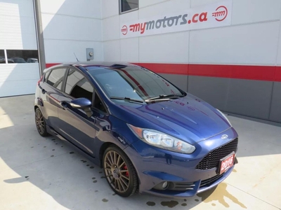 Used 2016 Ford Fiesta ST (**6SPD MANUAL TRANSMISSION**ALLOY WHEELS**FOG LIGHTS**LEATHER**SUNROOF**AUTO HEADLIGHTS**PUSH BUTTON START**CRUISE CONTROL**HEATED SEATS**NAVIGATION**) for Sale in Tillsonburg, Ontario