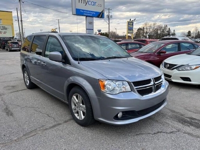 Used 2019 Dodge Grand Caravan Crew NAV. LEATHER. HEATED SEATS. ALLOYS. PWR SEATS. PWR GROUP. for Sale in North Bay, Ontario