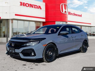 Used 2019 Honda Civic Sport Touring Local Lease Return Leather Sunroof for Sale in Winnipeg, Manitoba