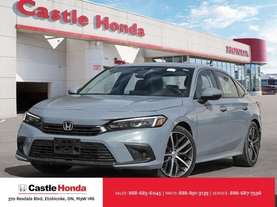 Used 2022 Honda Civic Sedan Touring Fully Loaded Leather Seats Nav for Sale in Rexdale, Ontario
