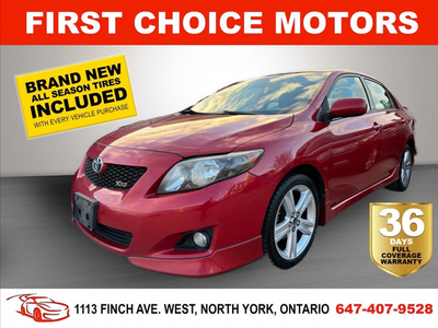 2009 TOYOTA COROLLA XRS ~AUTOMATIC, FULLY CERTIFIED WITH WARRANT