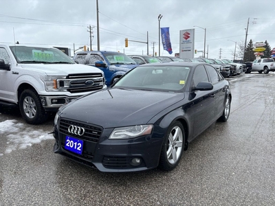 Used 2012 Audi A4 2.0T ~6-Speed Manual ~Leather ~Sunroof ~Alloys for Sale in Barrie, Ontario