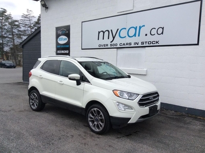 Used 2020 Ford EcoSport Titanium $1000 FINANCE CREDIT!! INQUIRE IN STORE!! LEATHER, SUNROOF, HEATED SEATS, TOUCH SCREEN!! for Sale in North Bay, Ontario