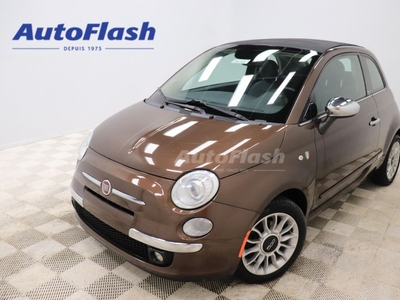 Used 2014 Fiat 500 C LOUNGE, CONVERTIBLE, CUIR, SIEGES CHAUFFANTS for Sale in Saint-Hubert, Quebec