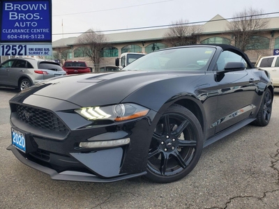 Used 2020 Ford Mustang LOCAL, NO ACCIDENT, 1 OWNER, EcoBoost Convertible for Sale in Surrey, British Columbia