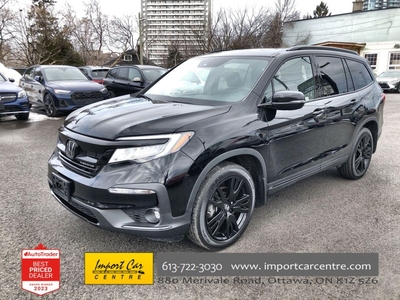 Used 2022 Honda Pilot Black Edition LEATHER, PANO ROOF, NAV, HTD. & COOL for Sale in Ottawa, Ontario