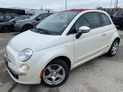 Used 2013 Fiat 500 CONVERTIBLE LOUNGE-RED LEATHER-71KMS-CERTIFIED for Sale in Toronto, Ontario