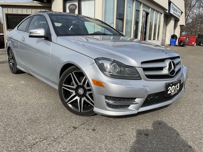 Used 2013 Mercedes-Benz C-Class C350 Coupe 4MATIC - LEATHER! NAV! BACK-UP CAM! BSM! PANO ROOF! for Sale in Kitchener, Ontario